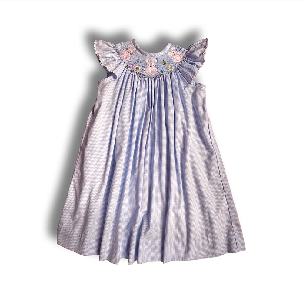 Easter Bunny Smocked Dress